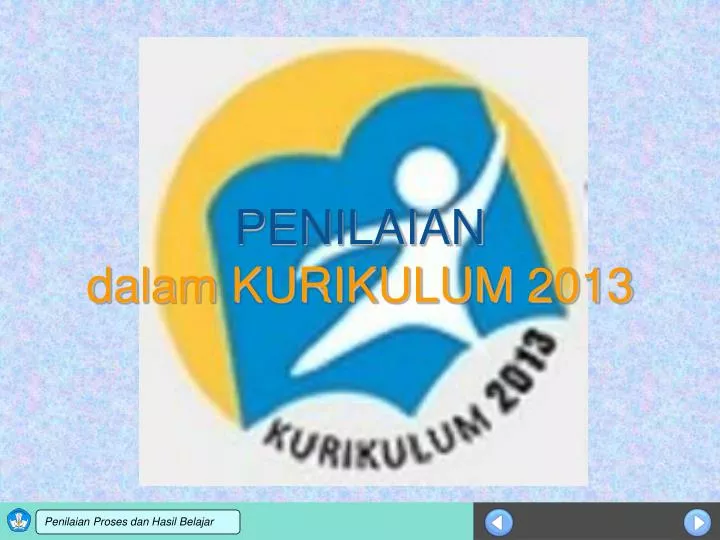 penilaian dalam kurikulum 2013