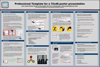 Professional Template for a 72x48 poster presentation