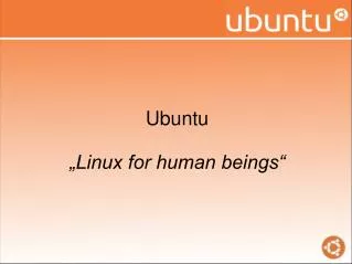ubuntu linux for human beings