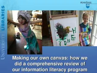 Making our own canvas: how we did a comprehensive review of our information literacy program