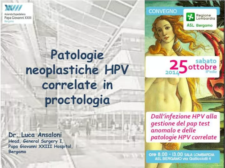 patologie neoplastiche hpv correlate in proctologia