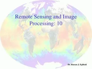 Remote Sensing and Image Processing: 10