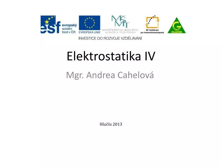 elektrostatika iv