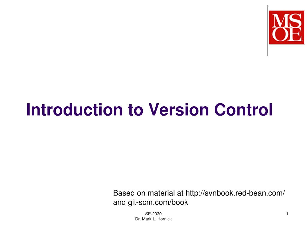 PPT - Introduction to Version Control PowerPoint Presentation, free ...