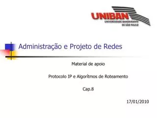 administra o e projeto de redes