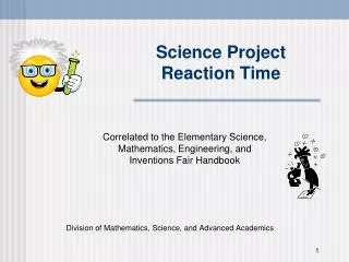 Science Project Reaction Time