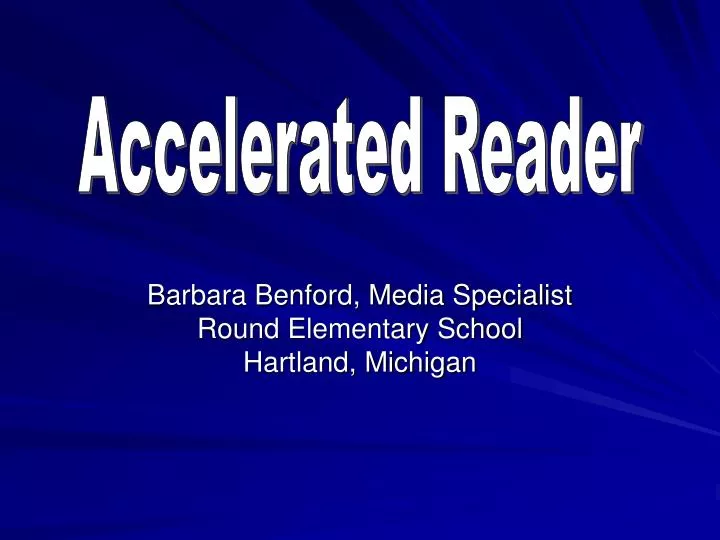barbara benford media specialist round elementary school hartland michigan