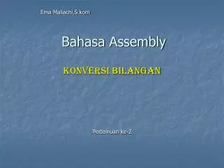 bahasa assembly