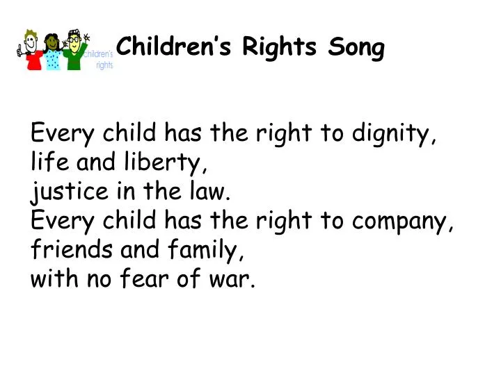 children s rights song