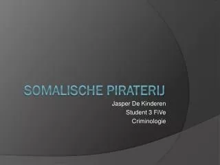 jasper de kinderen student 3 five criminologie