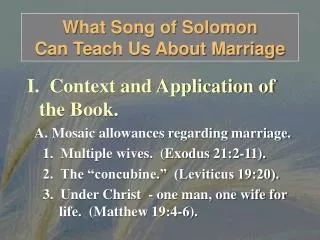 What Song of Solomon Can Teach Us About Marriage