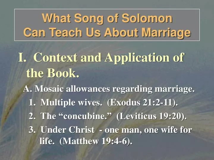 what song of solomon can teach us about marriage