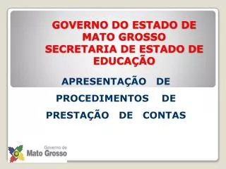 governo do estado de mato grosso secretaria de estado de educa o
