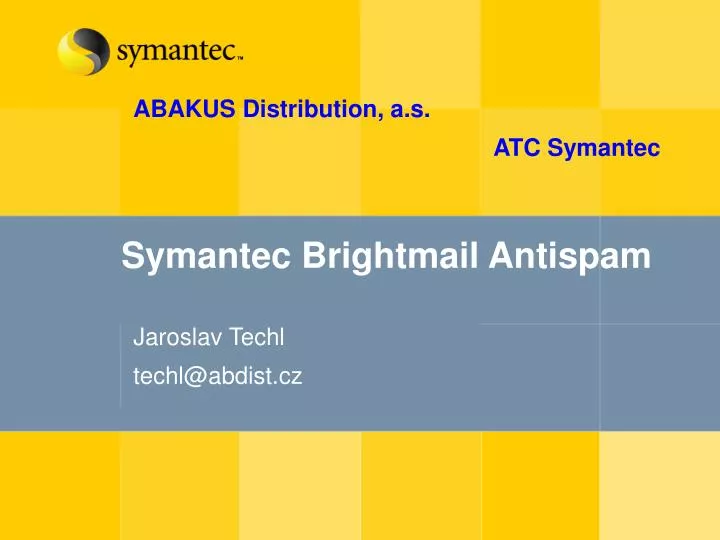 symantec brightmail antispam