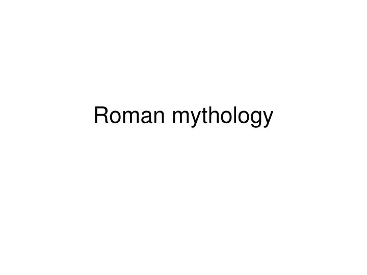 roman mythology