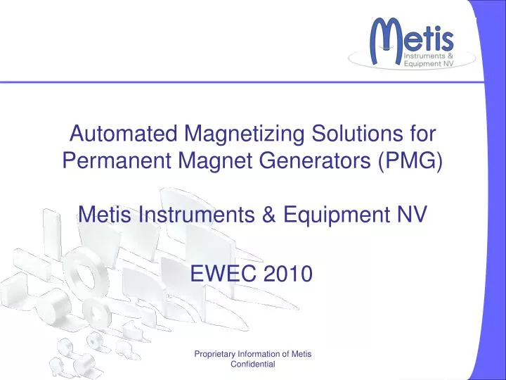 automated magnetizing solutions for permanent magnet generators pmg metis instruments equipment nv