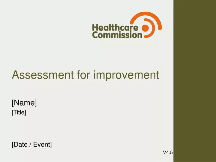 assessment for improvement