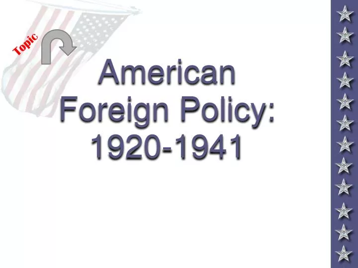 american foreign policy 1920 1941