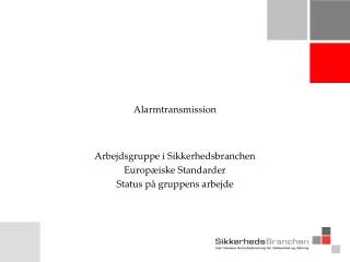 alarmtransmission