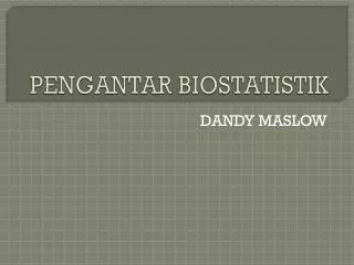 pengantar biostatistik
