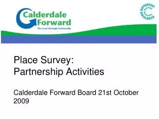 Place Survey: Partnership Activities