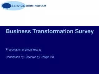 Business Transformation Survey