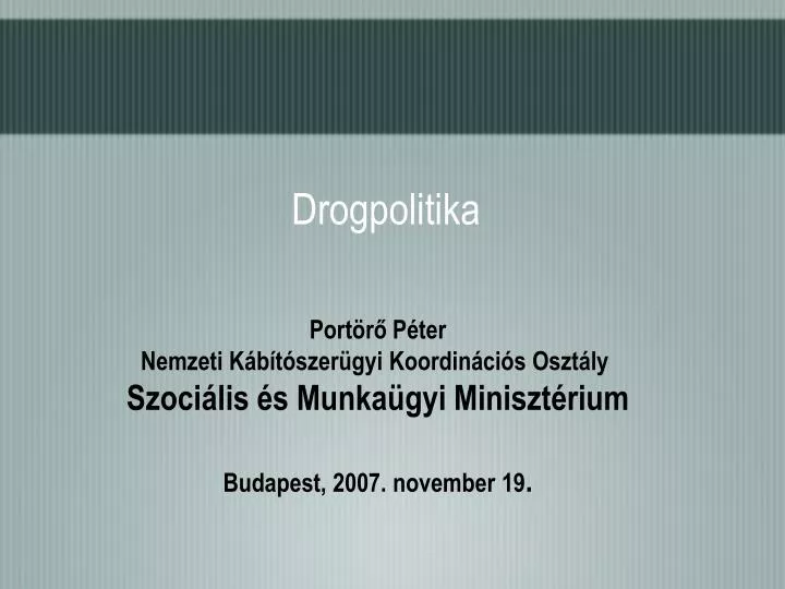 drogpolitika