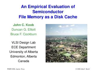 An Empirical Evaluation of Semiconductor File Memory as a Disk Cache