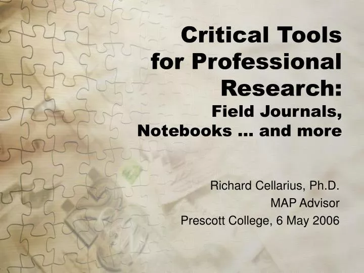 critical tools for professional research field journals notebooks and more