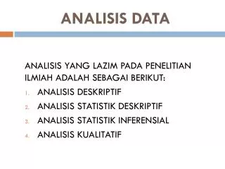 analisis data