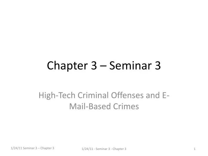 chapter 3 seminar 3