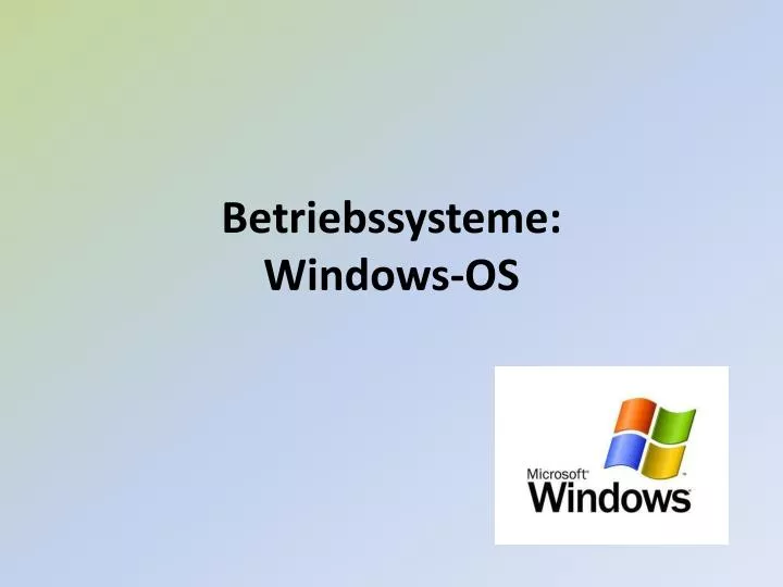 betriebssysteme windows os