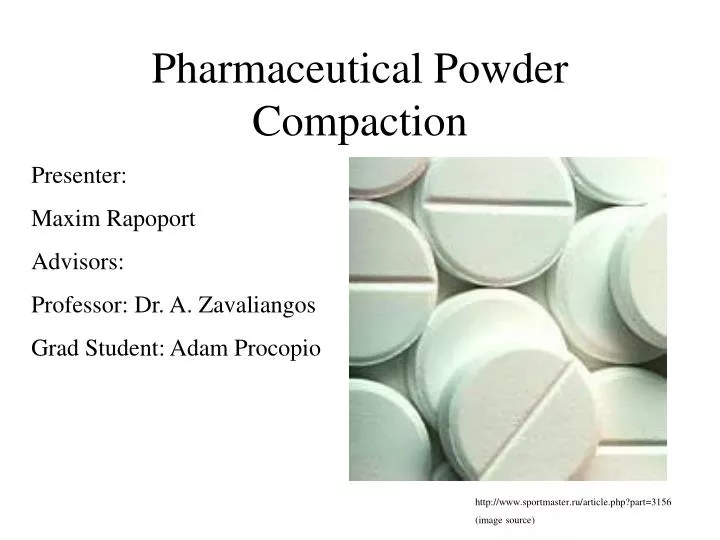 pharmaceutical powder compaction