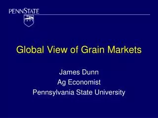 Global View of Grain Markets