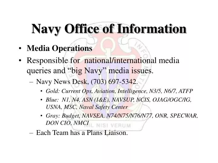 navy office of information