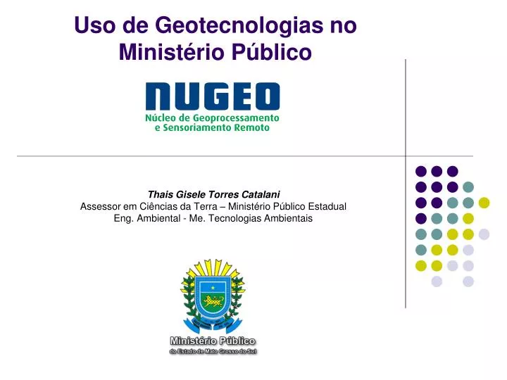 uso de geotecnologias no minist rio p blico