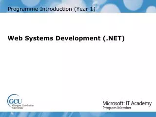 Programme Introduction (Year 1)