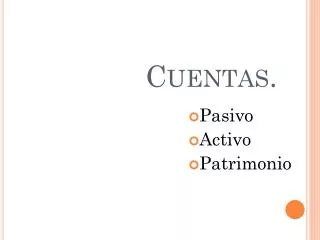 cuentas