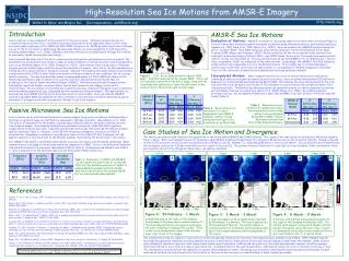 High-Resolution Sea Ice Motions from AMSR-E Imagery