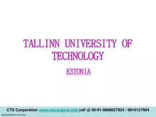 TALLINN UNIVERSITY OF TECHNOLOGY