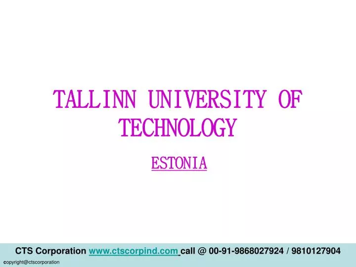 tallinn university of technology