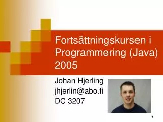 forts ttningskursen i programmering java 2005