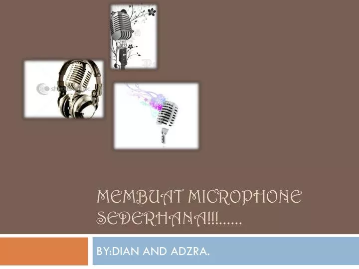 membuat microphone sederhana