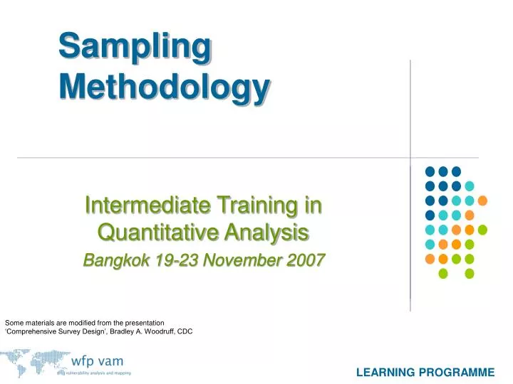 sampling methodology