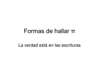 formas de hallar