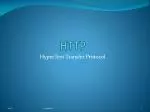 HTTP - slide 1