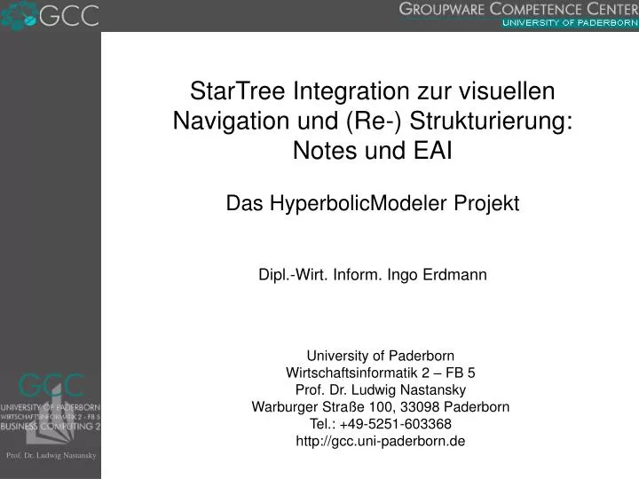 startree integration zur visuellen navigation und re strukturierung notes und eai