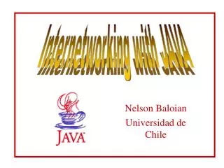 Nelson Baloian Universidad de Chile