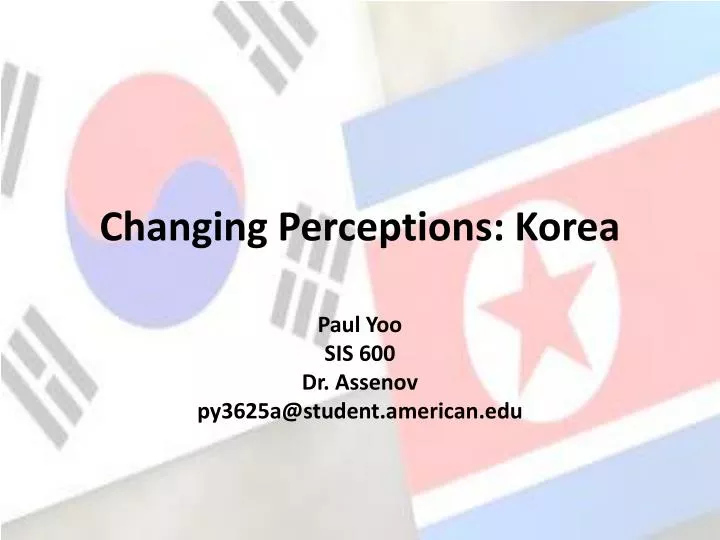 changing perceptions korea