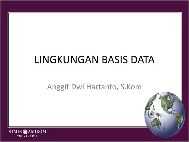 lingkungan basis data